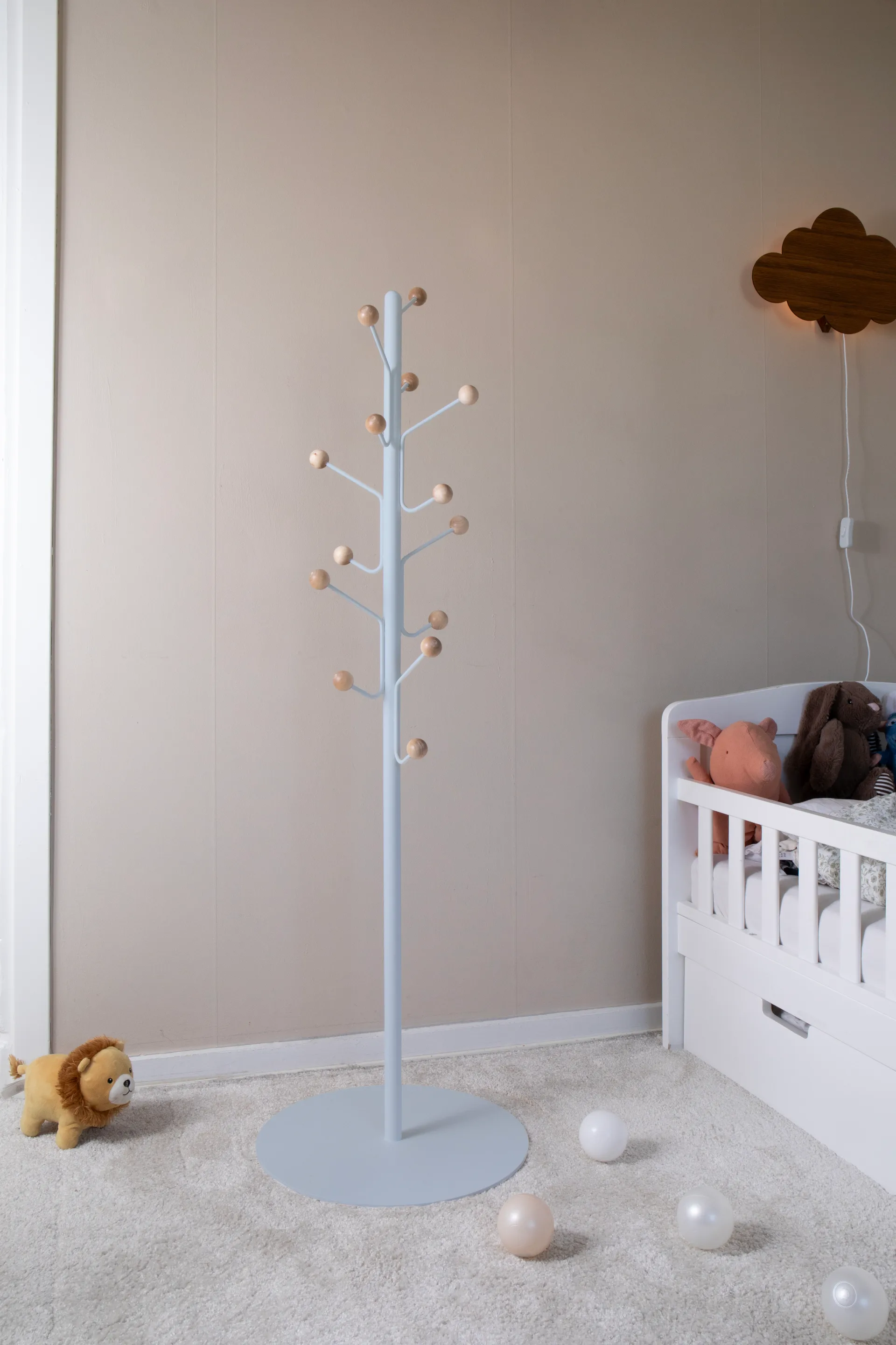 Bill Floor knagerække junior, Pigeon blue Maze