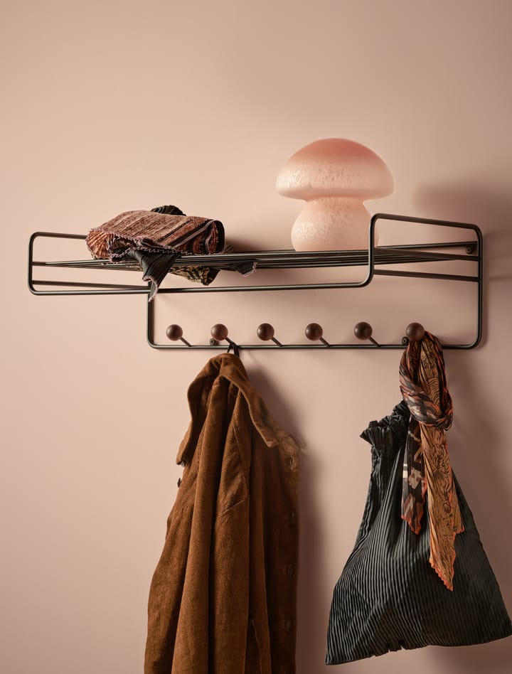 Bill Hat rack hattehylde, Sort/Mørkebrun Maze
