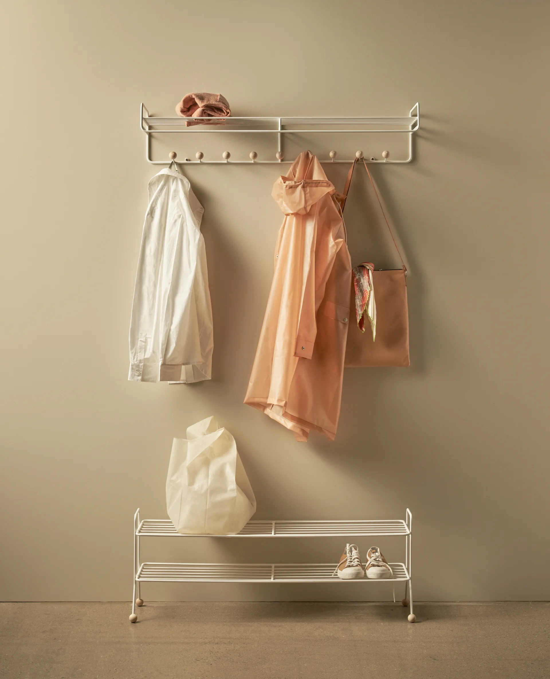 Bill Hat rack L hattehylde, Hvid Maze
