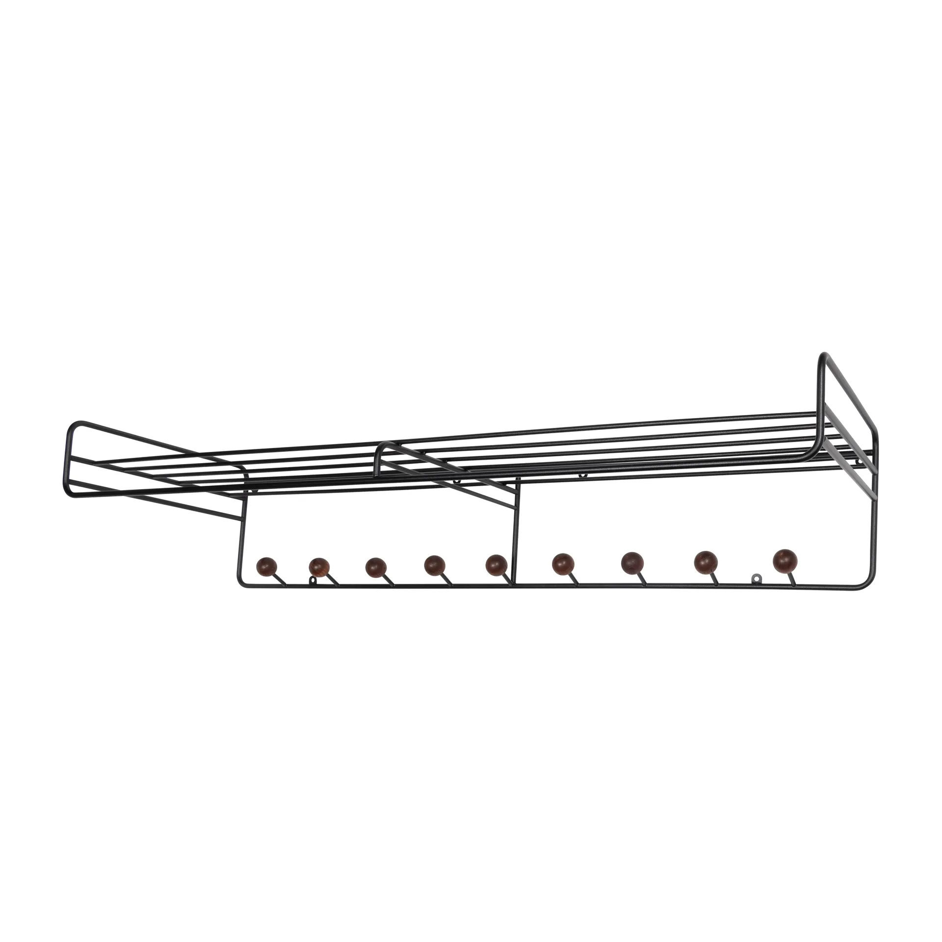 Bill Hat rack L hattehylde, Sort/Mørkebrun Maze