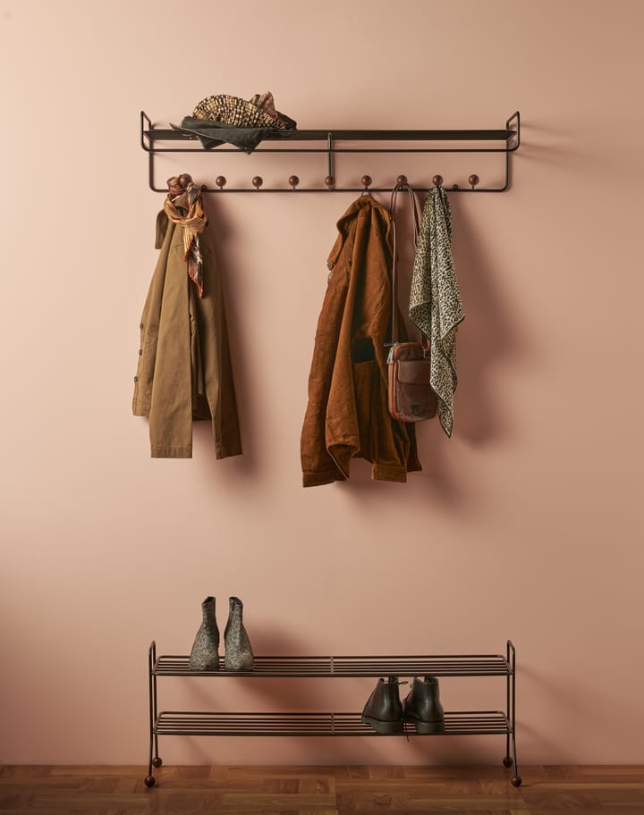 Bill Hat rack L hattehylde, Sort/Mørkebrun Maze
