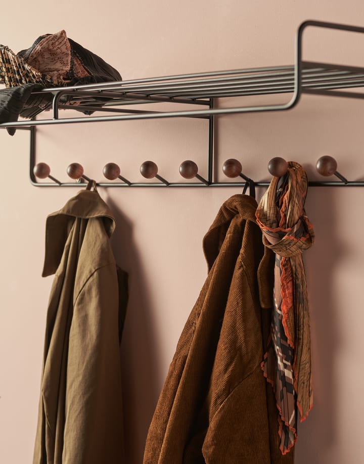 Bill Hat rack L hattehylde, Sort/Mørkebrun Maze