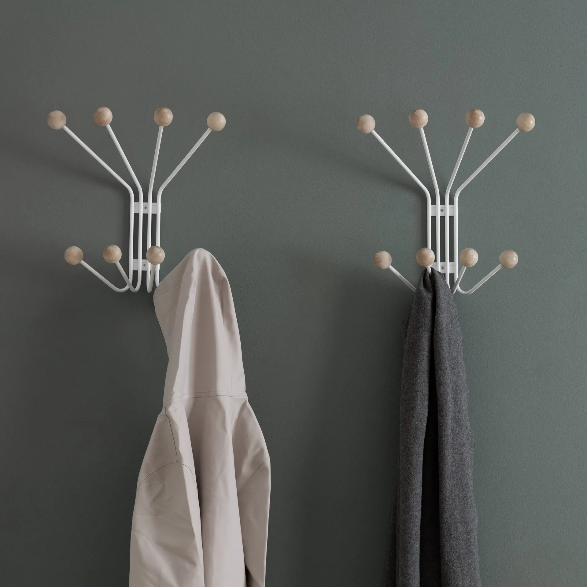 Bill knagerække, hvid Maze