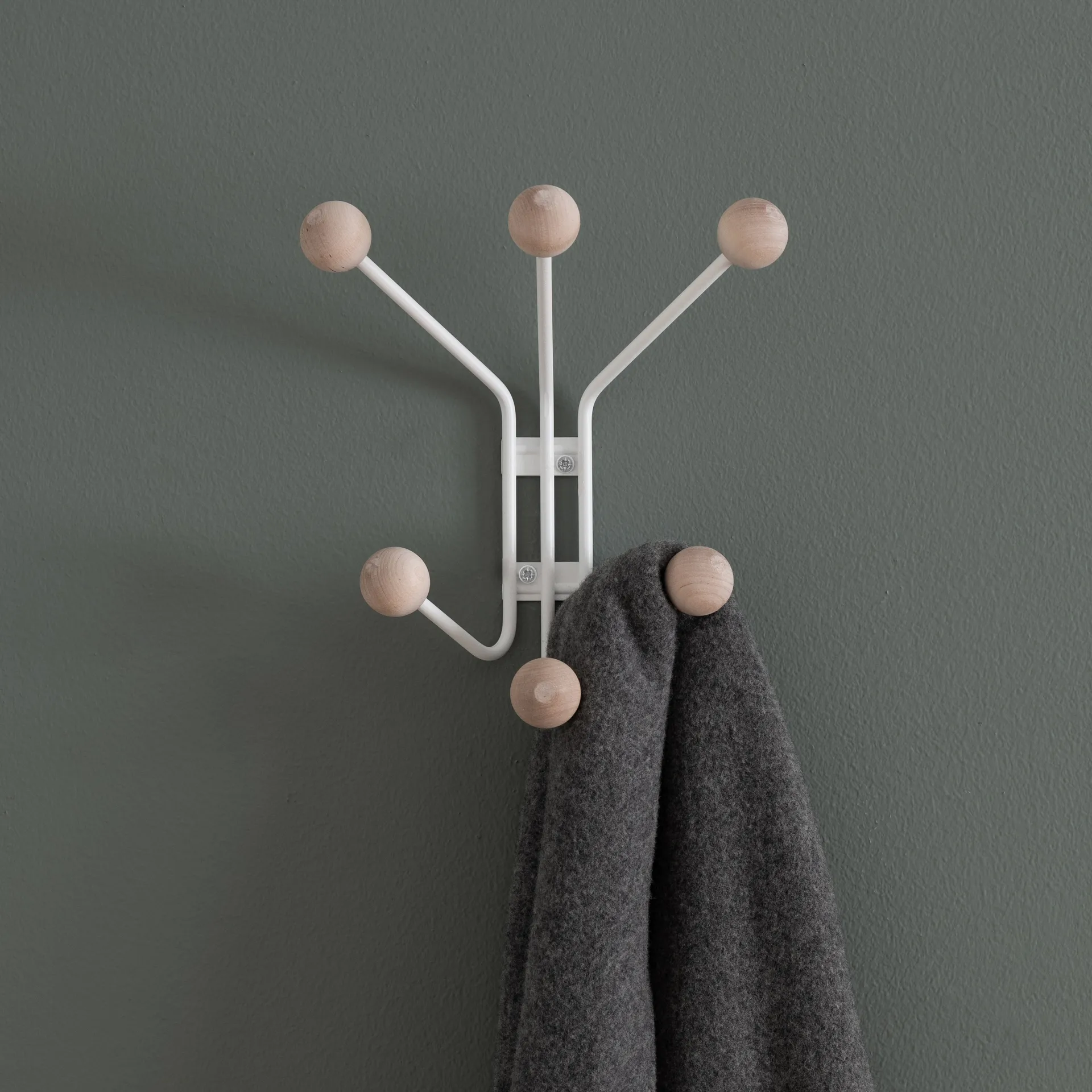 Bill lille knagerække, hvid Maze