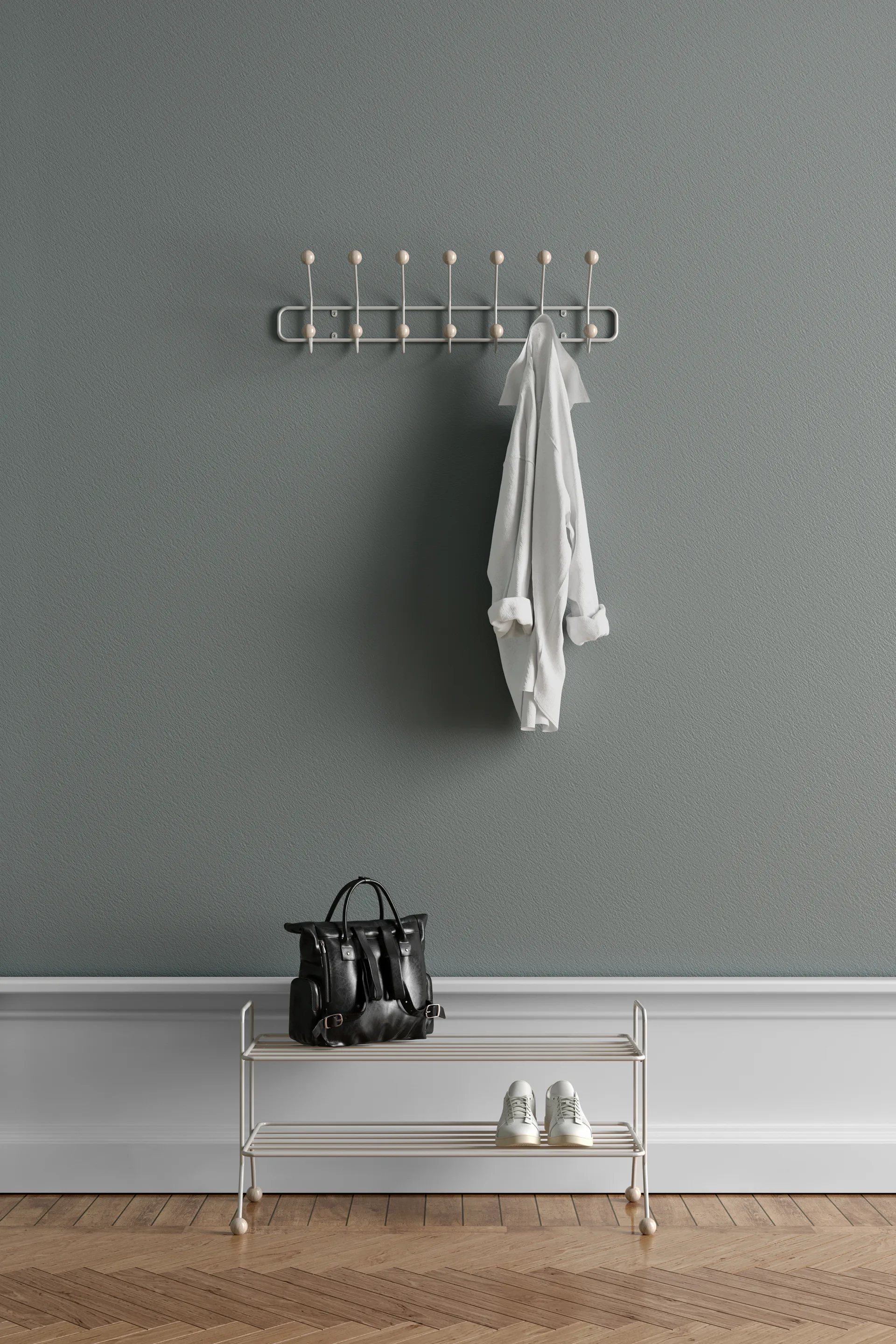 Bill Shoe Shelf L skohylde, Greige Maze