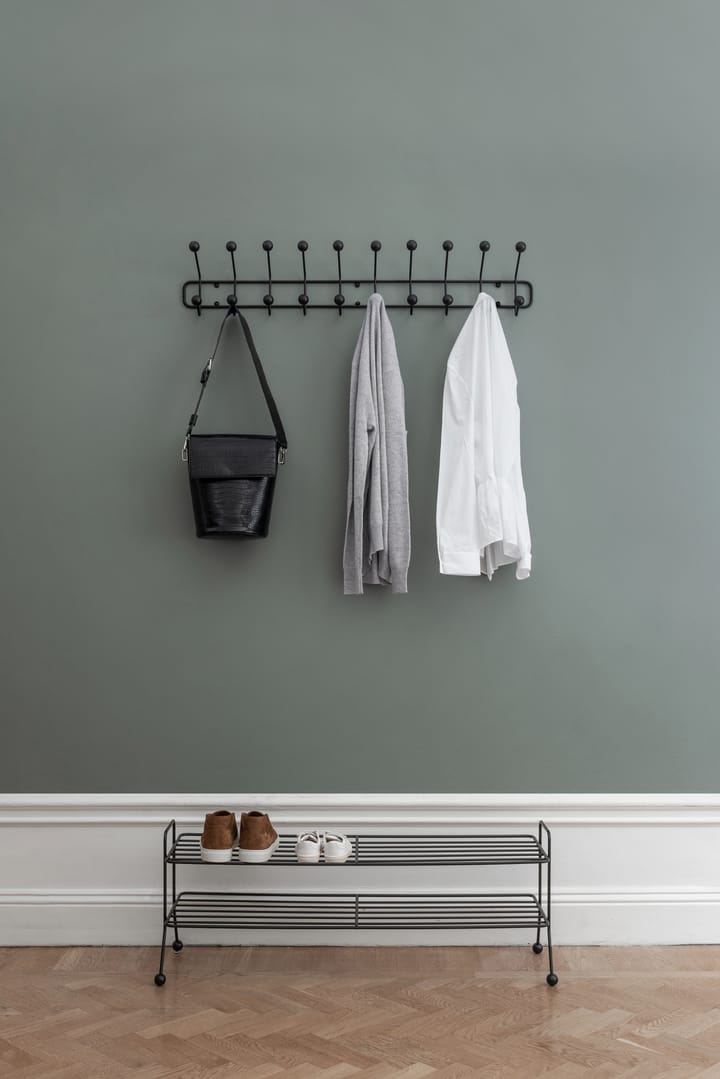 Bill Shoe Shelf L skohylde, sort Maze