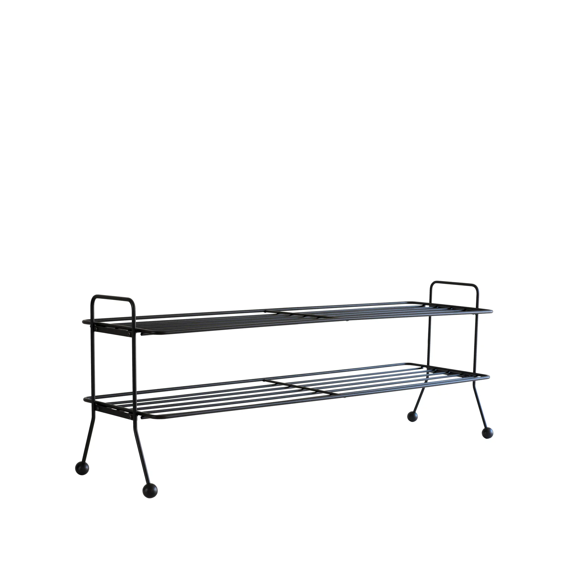 Bill Shoe Shelf L skohylde, sort Maze