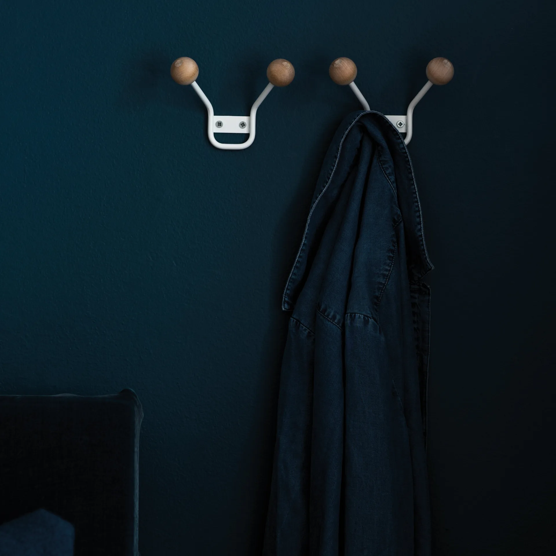 Bill XXS knagerække, hvid Maze