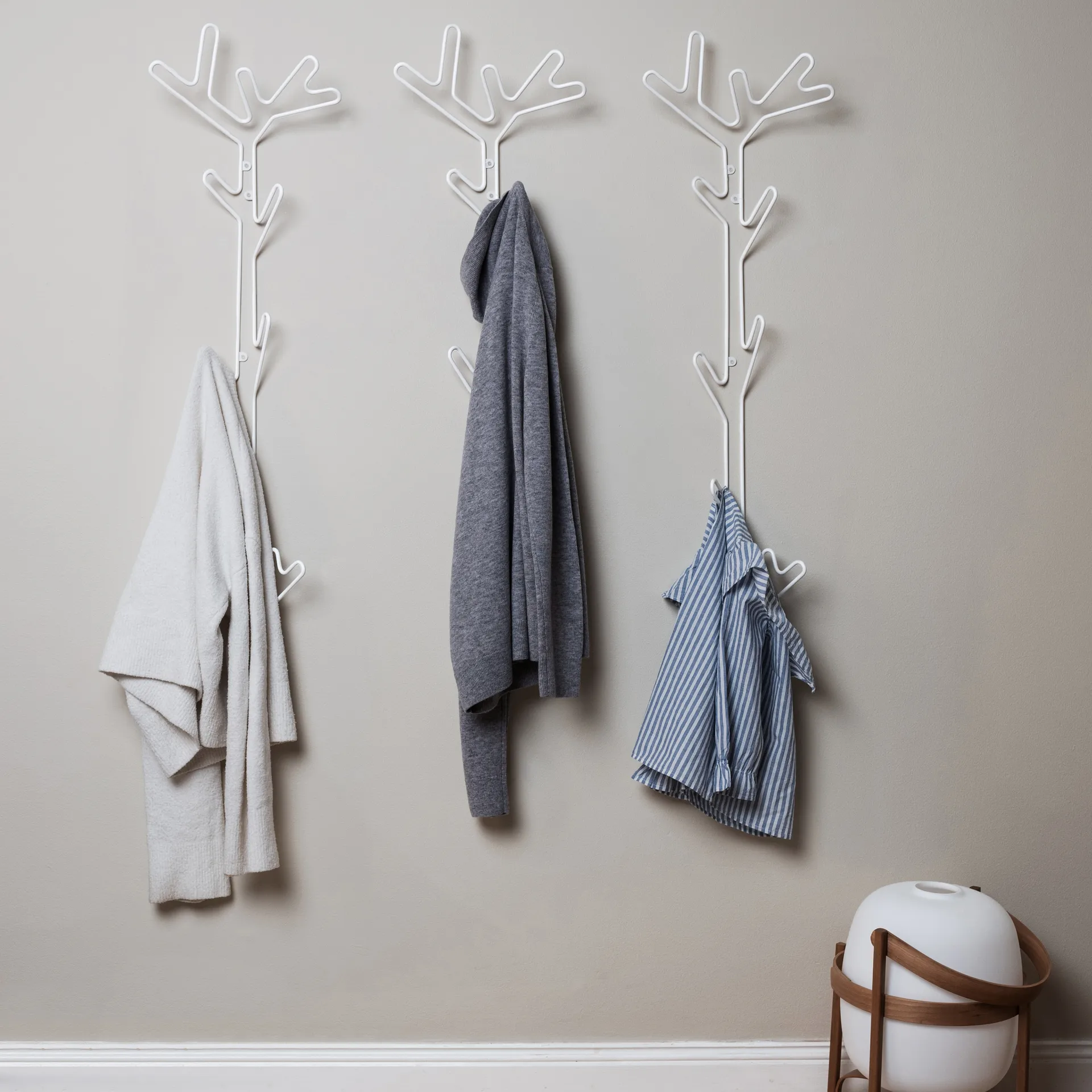 Branch knagerække, hvid Maze