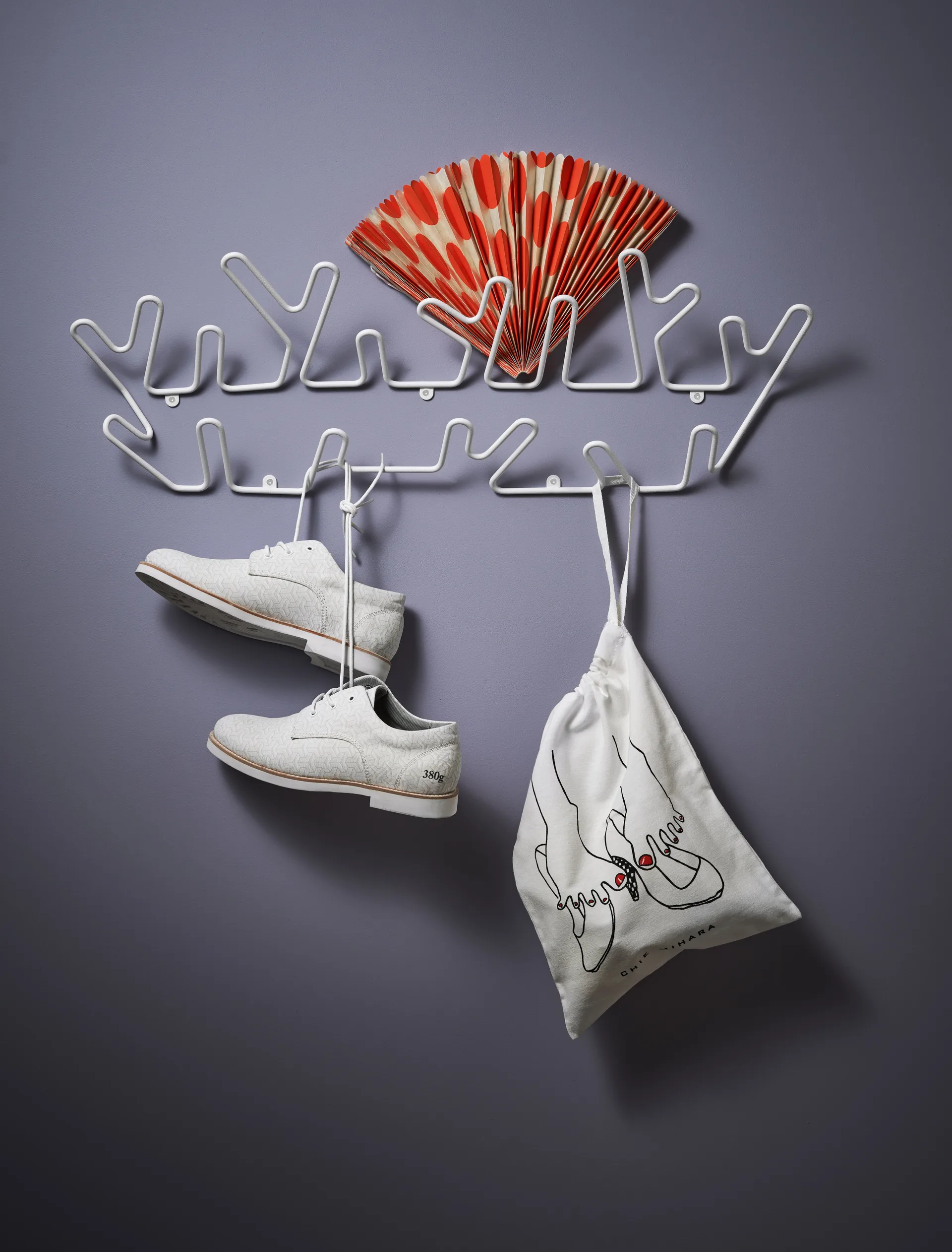 Crown L knagerække, White Maze