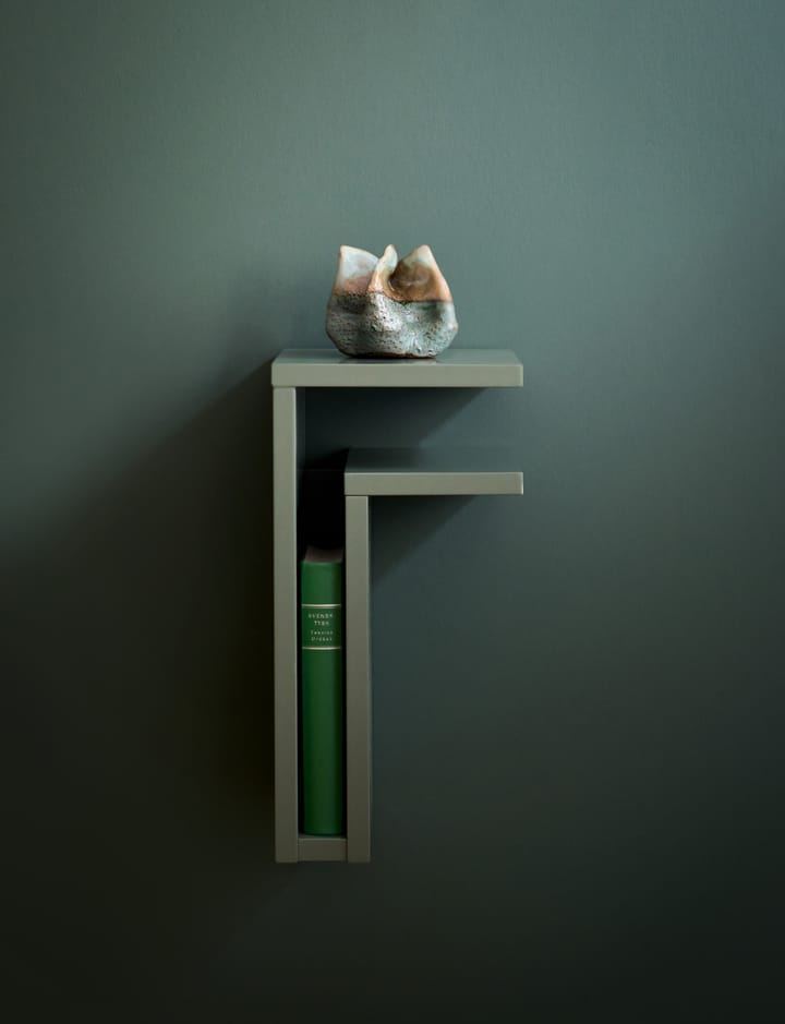 F-shelf væghylde green grey, Hylde til højre Maze