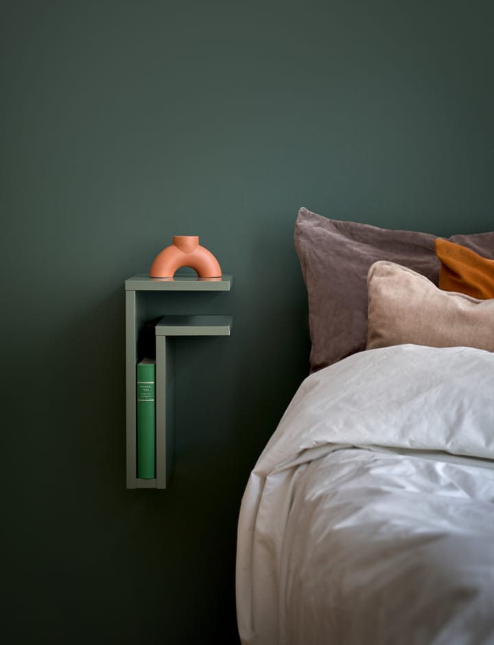 F-shelf væghylde green grey, Hylde til højre Maze