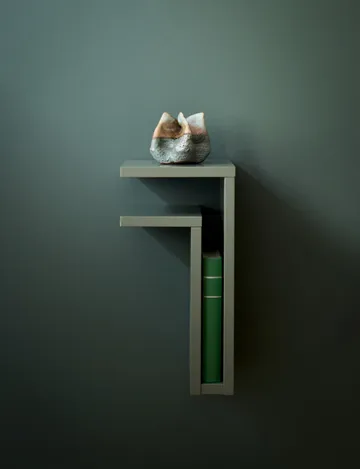F-shelf væghylde green grey - Hylde til venstre - Maze