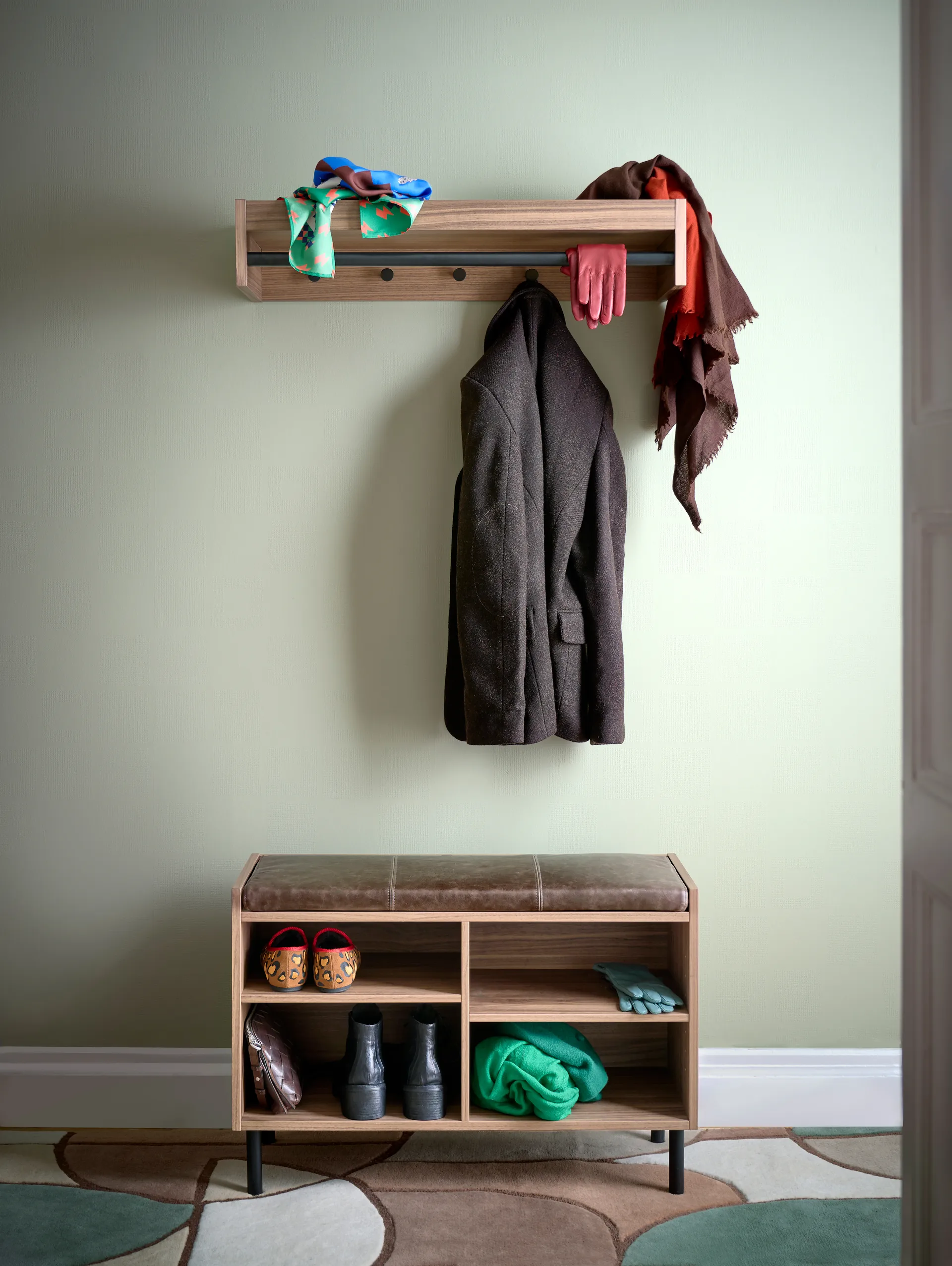 Gentle opbevaringsbænk, Valnød, 78x53x35 cm Maze