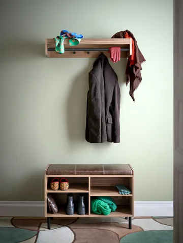 Gentle opbevaringsbænk - Valnød, 78x53x35 cm - Maze