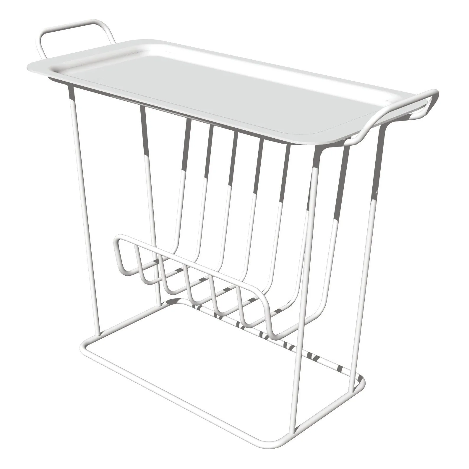 Minnie Mae Paper bakkebord, hvid Maze