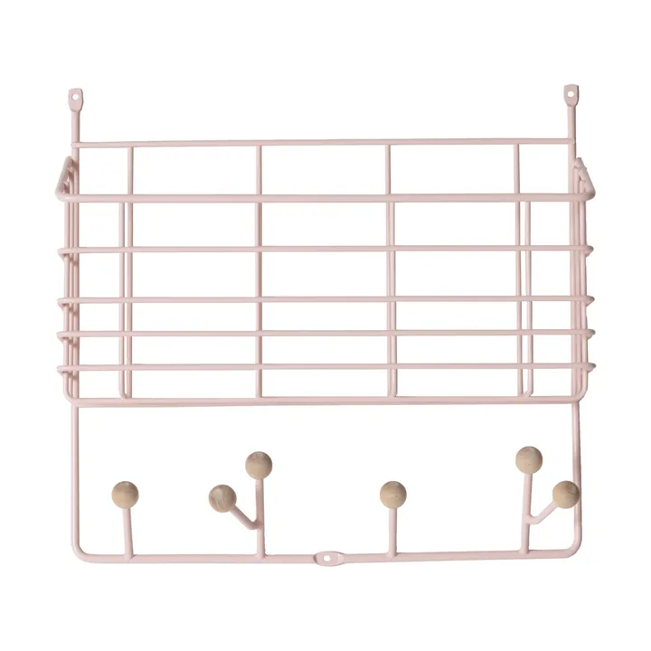 Mitten shelf hylde junior - Pale pink, 38,6x35,2x8,6 cm - Maze