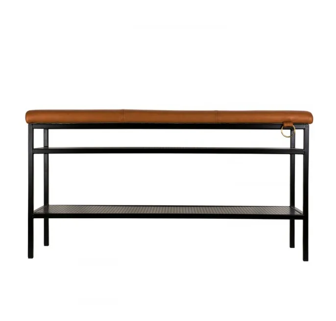 Nancy skohylde, sort-cognac Maze