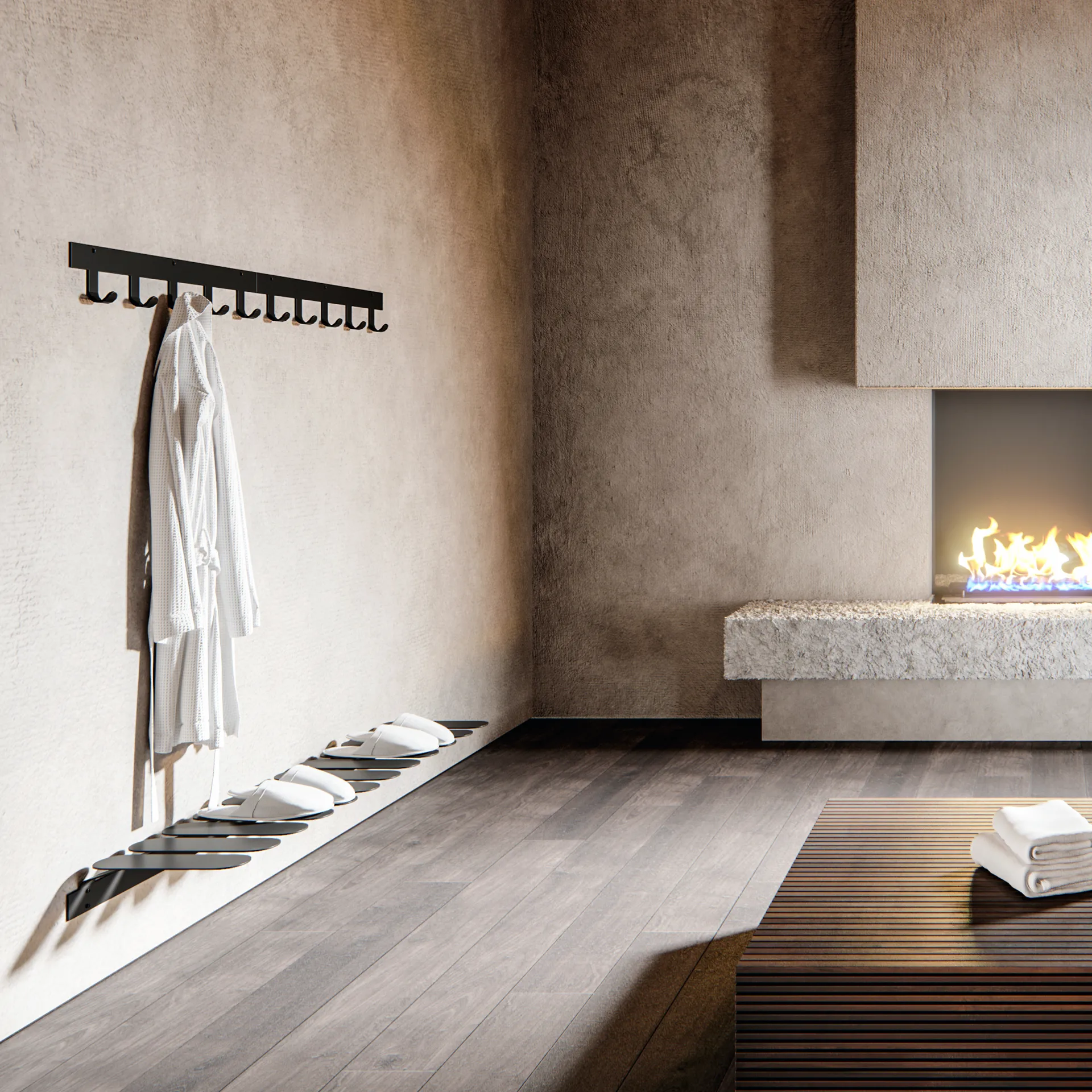 Only Hooks kragerække, sort Maze