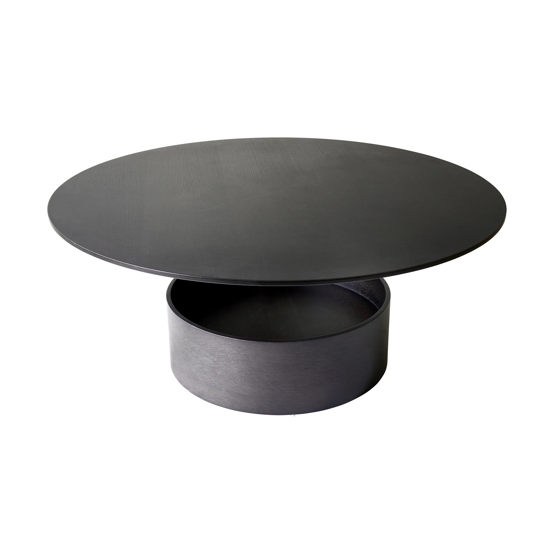 Parasol L sofabord Ø90 cm, Dark stained oak Maze