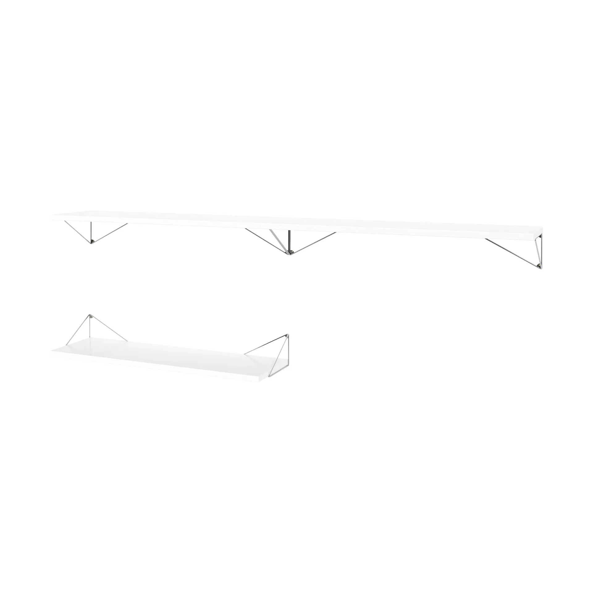 Pythagoras Bundle A reolsystem hvid-krom Maze