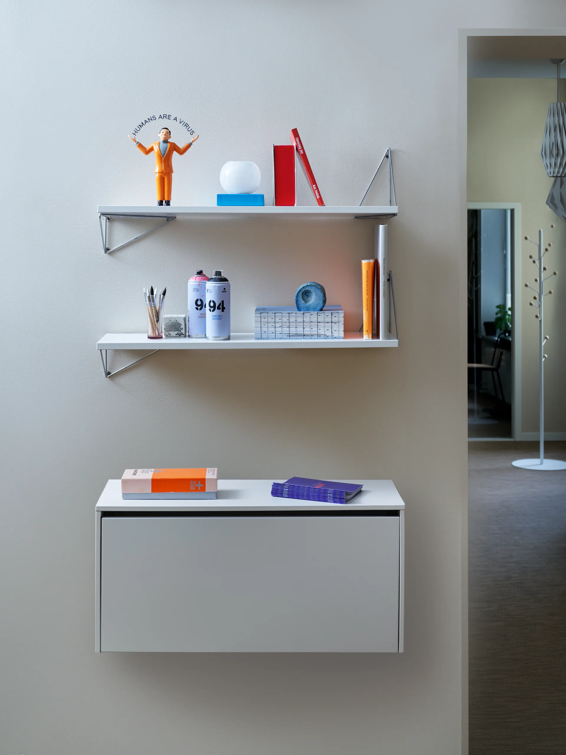 Pythagoras Bundle F reolsystem hvid-hvid Maze