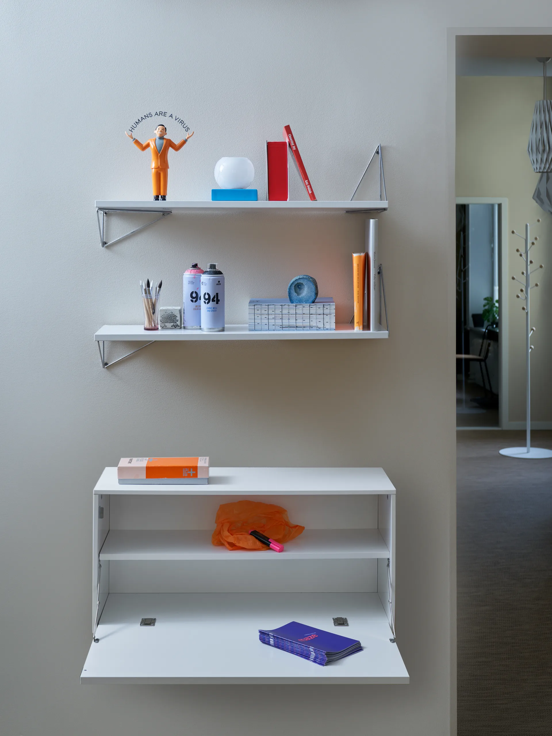 Pythagoras Bundle F reolsystem hvid-hvid Maze