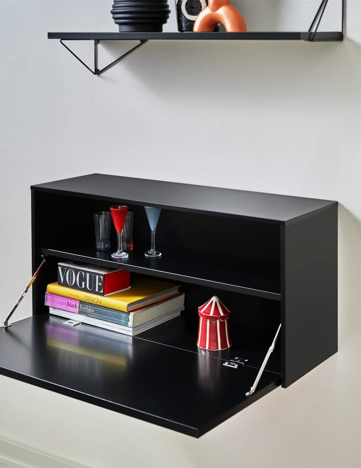Pythagoras Cabinet vægskab 38x80 cm, Black Maze