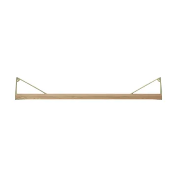 Pythagoras hylde, Eg-messing, 20x80 cm - Maze