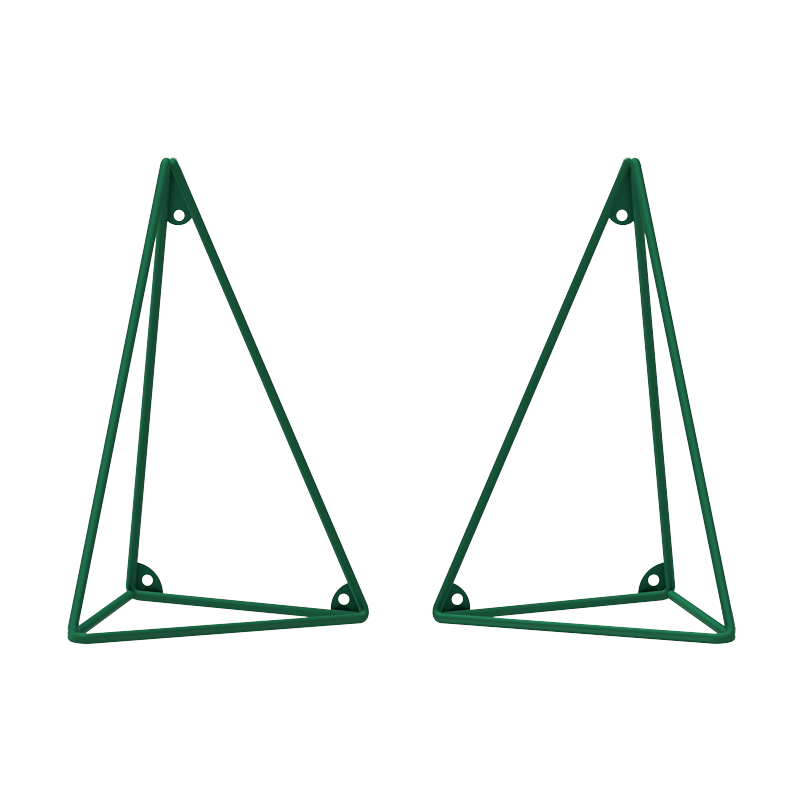 Maze Pythagoras hyldeknægt, 2 stk Fern green | Skandinavisk Design | Hylder & reolsystemer | Grøn