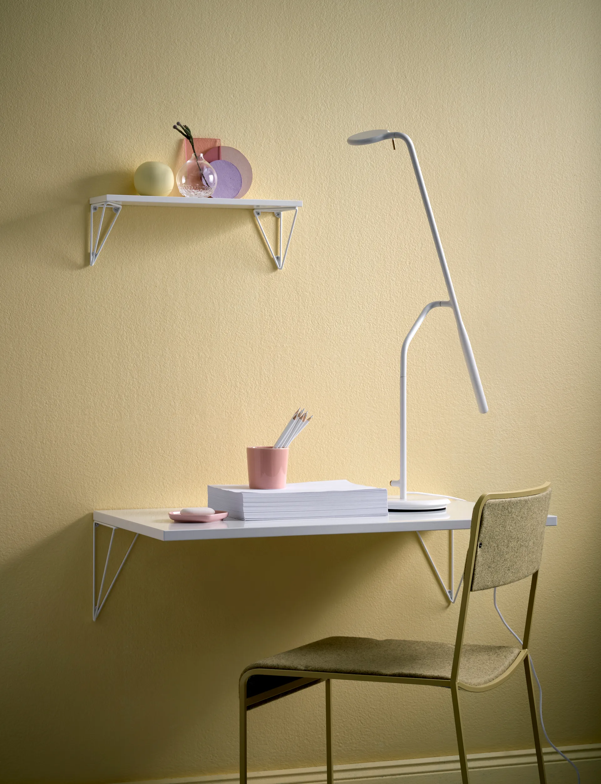 Pythagoras hyldeknægt, 2 stk, hvid Maze