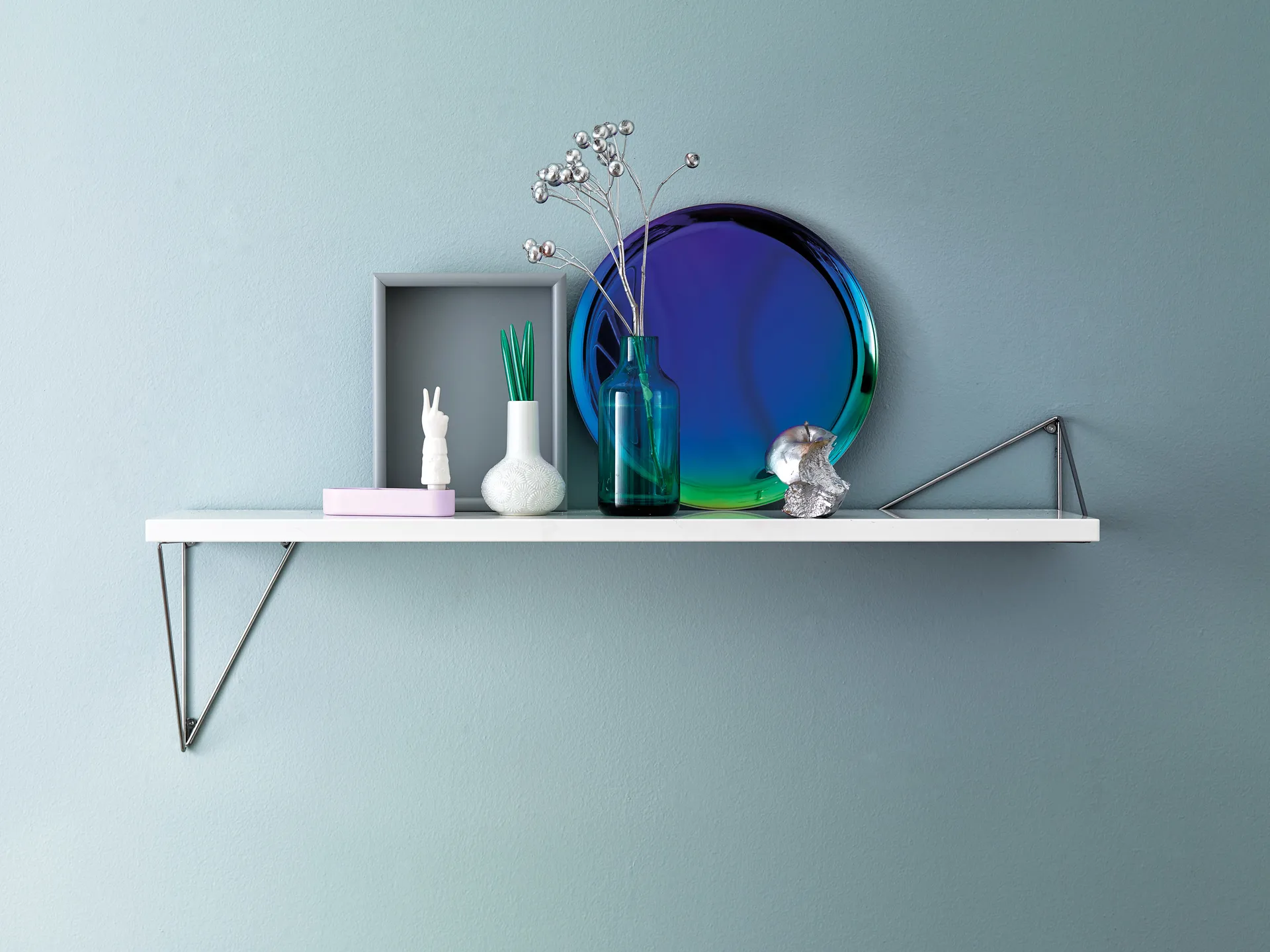 Pythagoras hyldeknægt, 2 stk, krom Maze