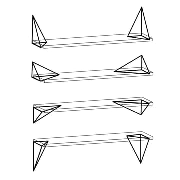 Pythagoras hyldeknægt, 2 stk - messing - Maze