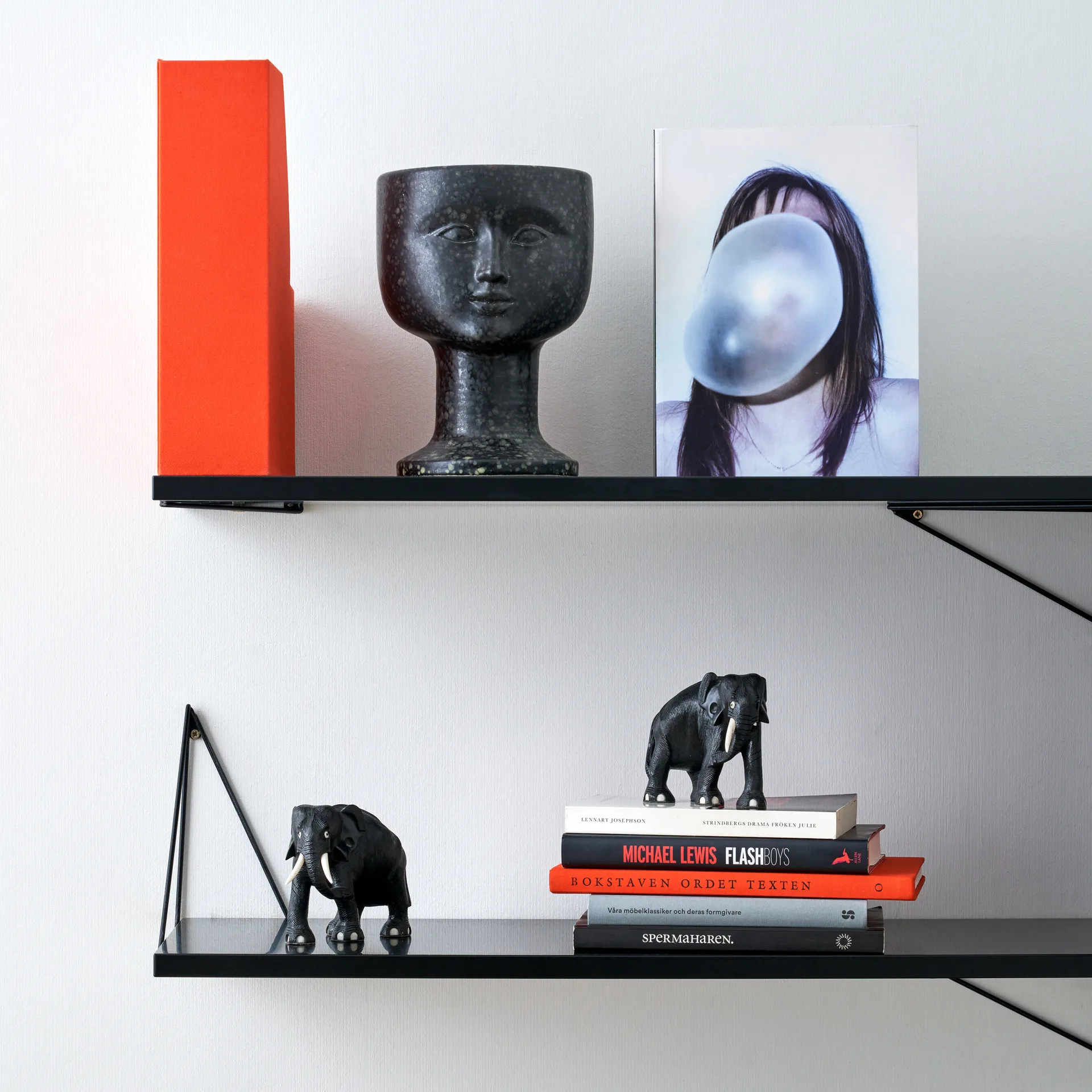 Pythagoras hyldeknægt, 2 stk, sort Maze