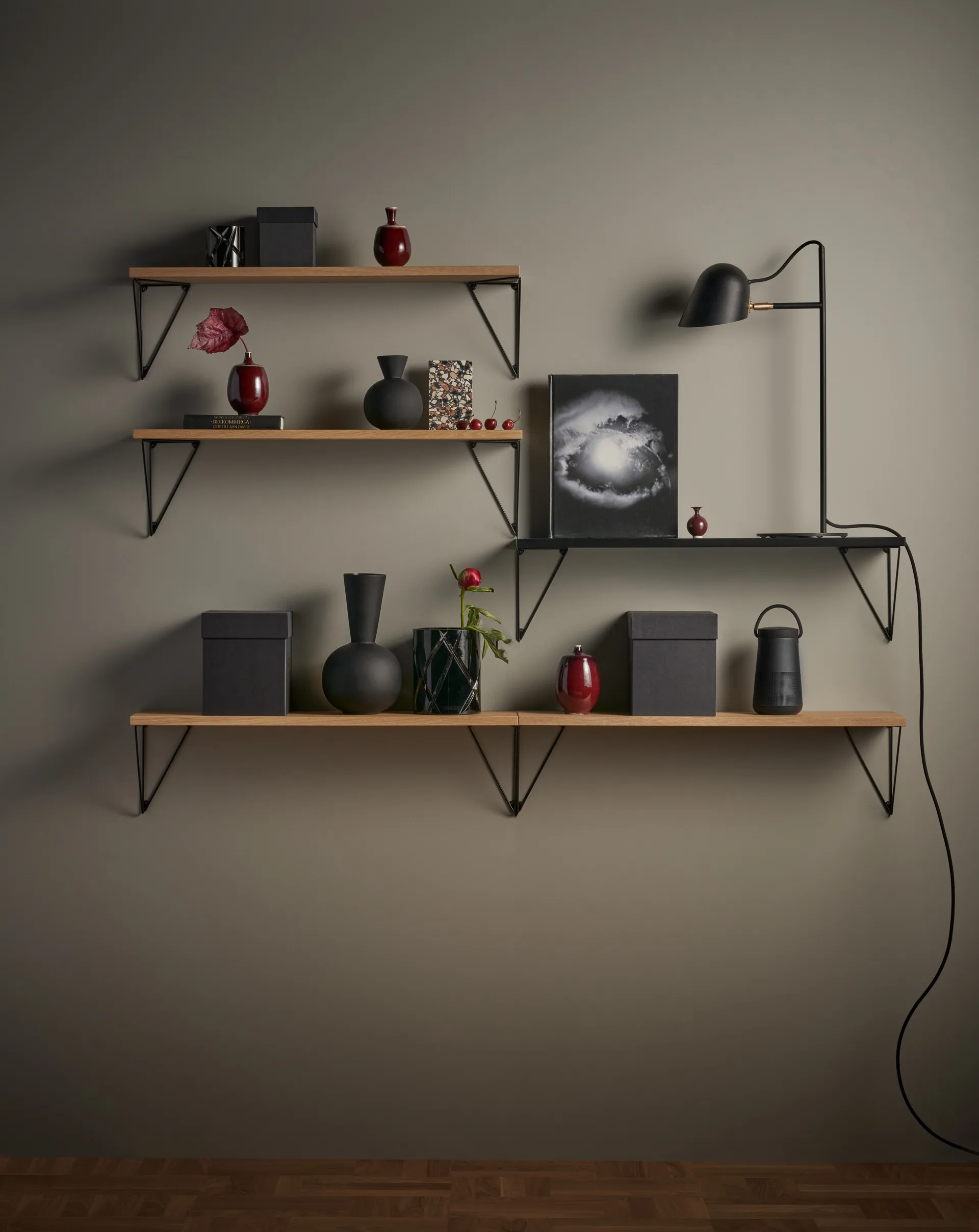 Pythagoras hyldeknægt, 2 stk, sort Maze