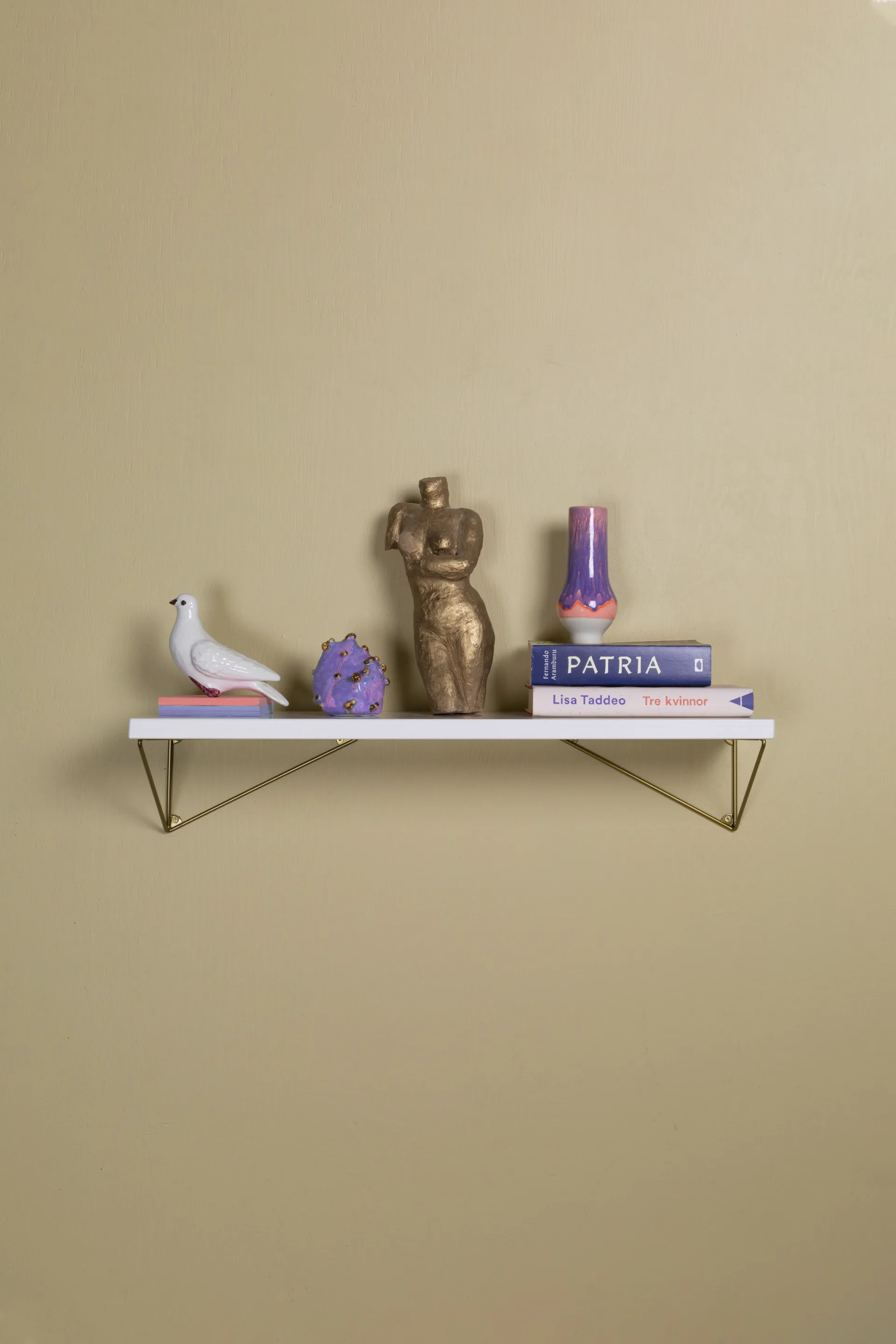 Pythagoras Shelf hyldeplan 60 cm, Hvid Maze