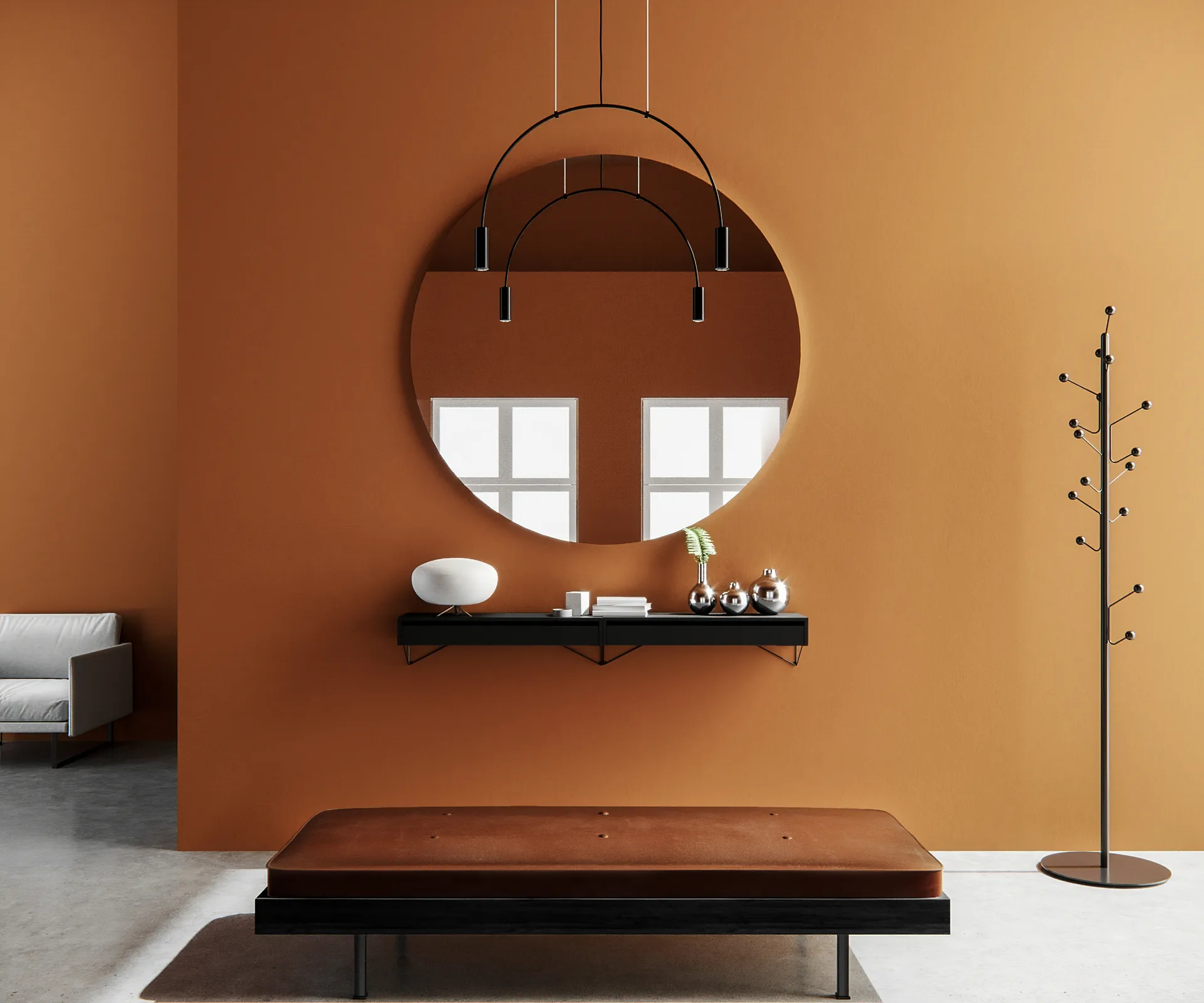 Pythagoras skuffe L, sort Maze