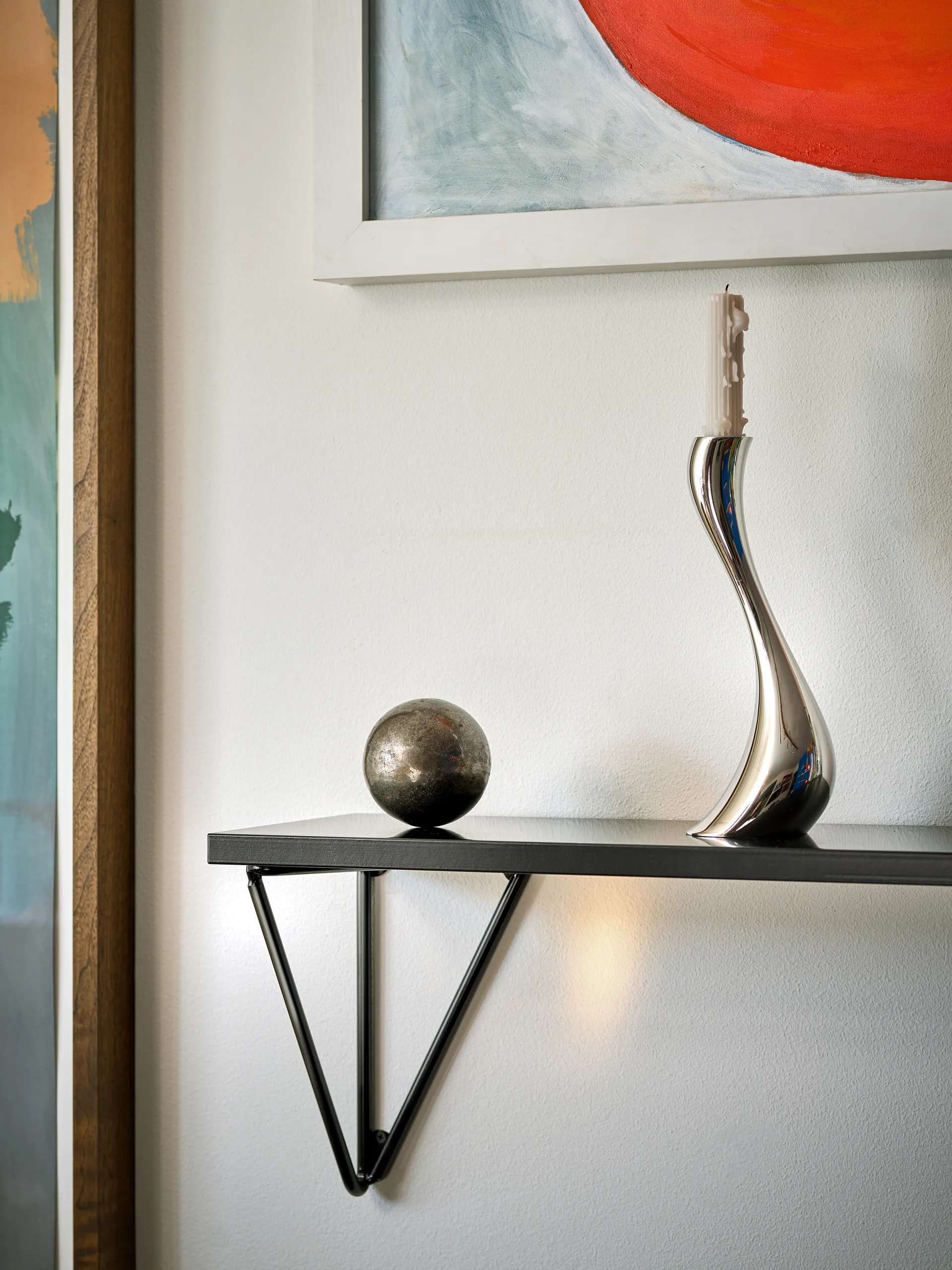 Pythagoras XL Brackets 2-pak, Ink black Maze