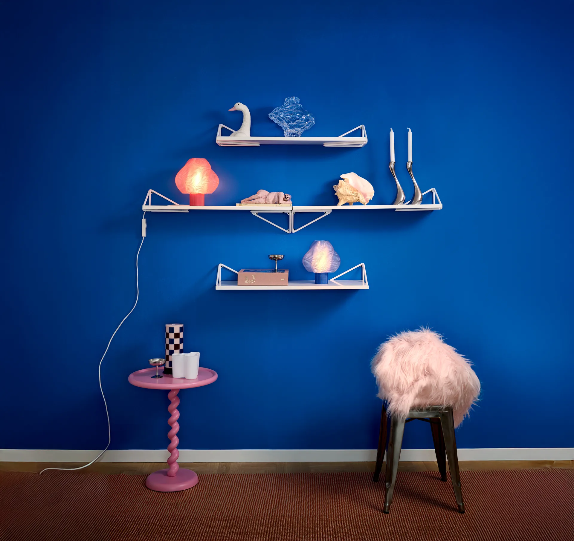 Pythagoras XL Brackets 2-pak, Porcelain white Maze