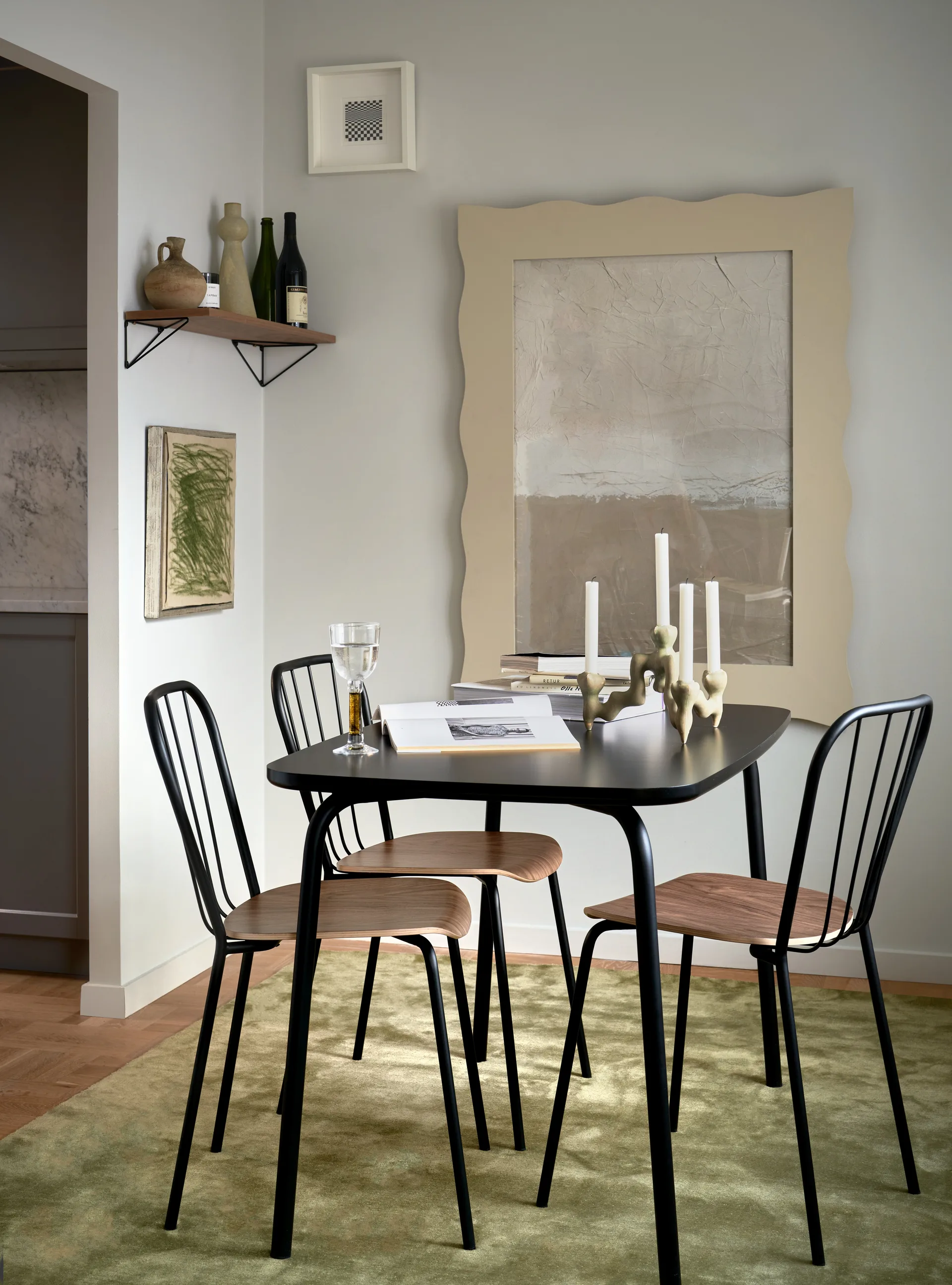 Same Chair stol, Sort/Valnød Maze