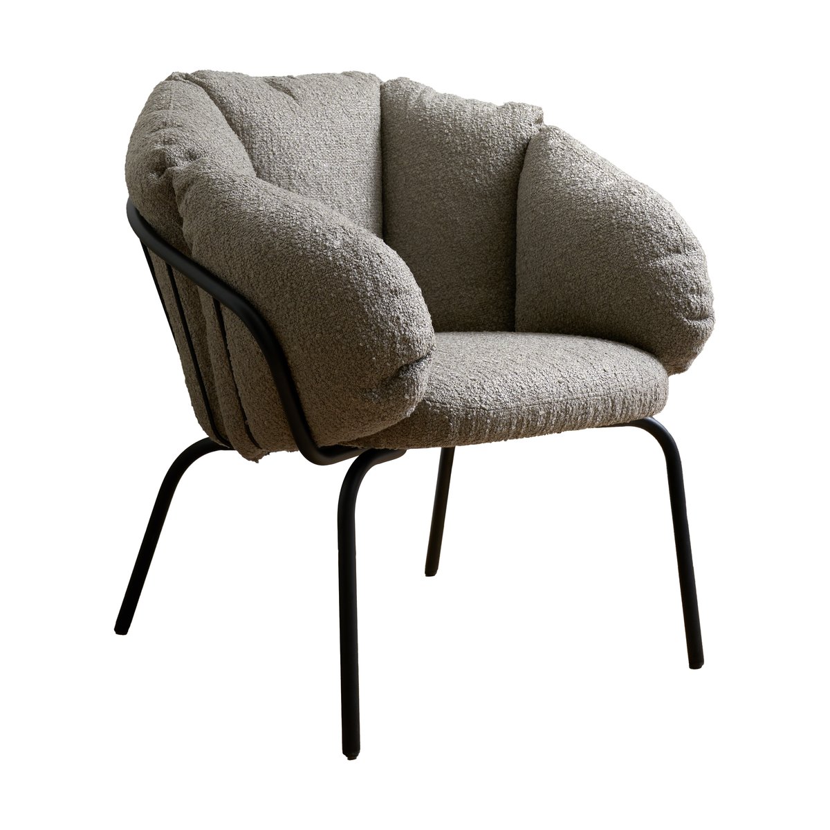 Maze Same Easy lænestol Black-taupe | Skandinavisk Design | Lænestole & fodskamler | Grå