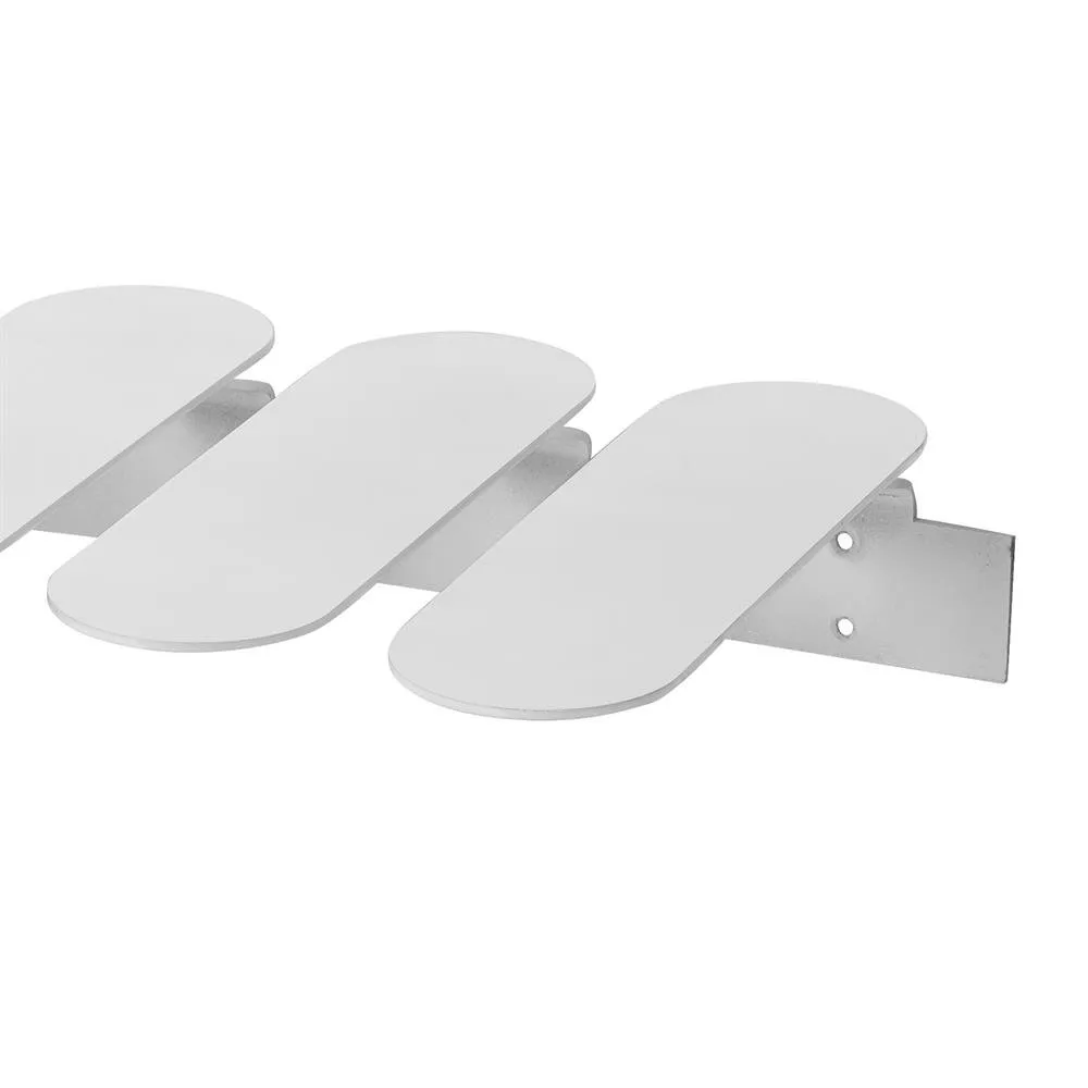 Step skohylde, hvid Maze