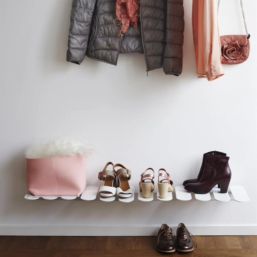 Step skohylde, hvid Maze