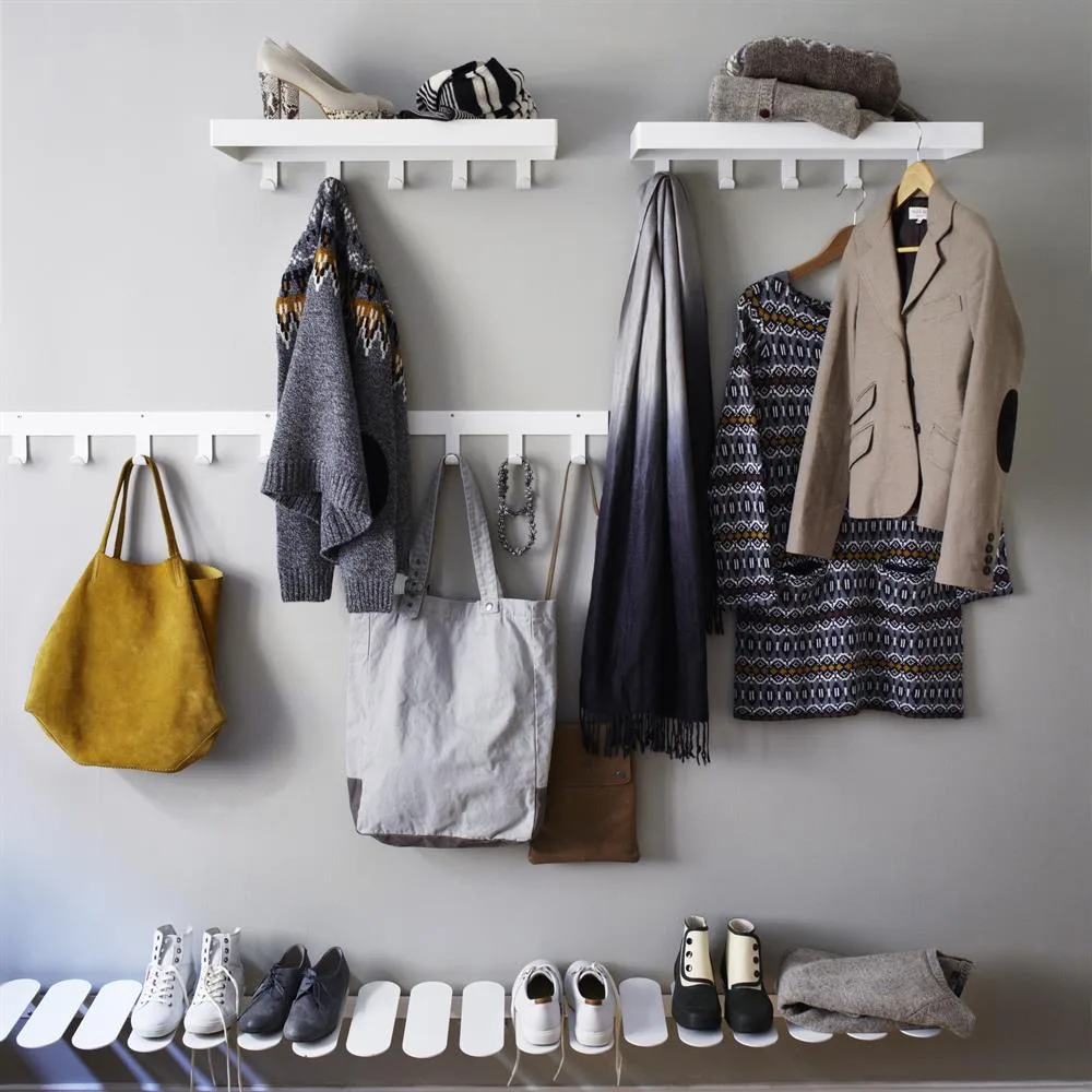 Step skohylde, hvid Maze