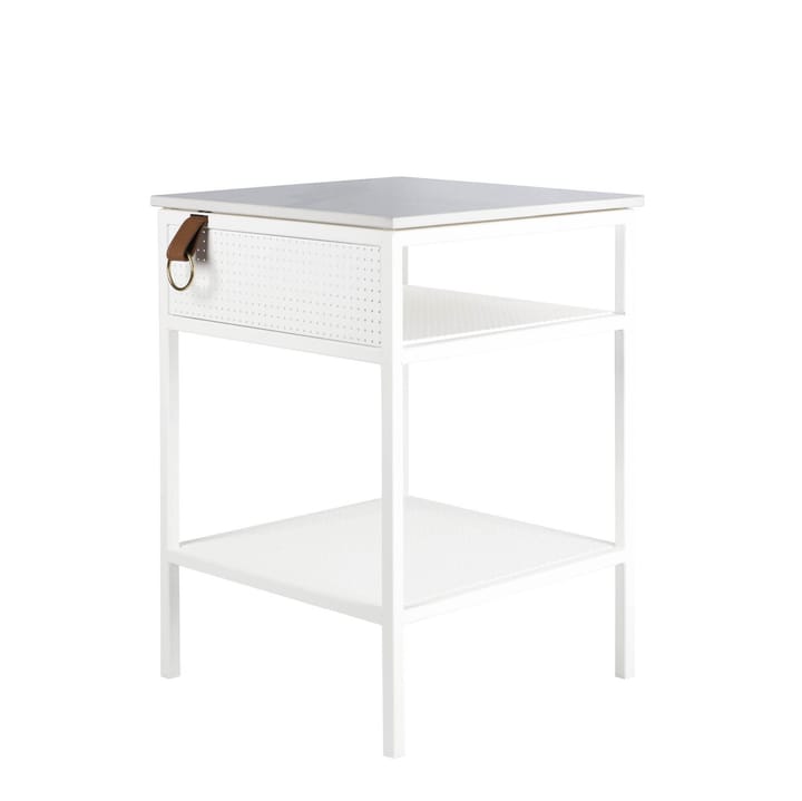 Tracy sidebord, venstre side, hvid Maze