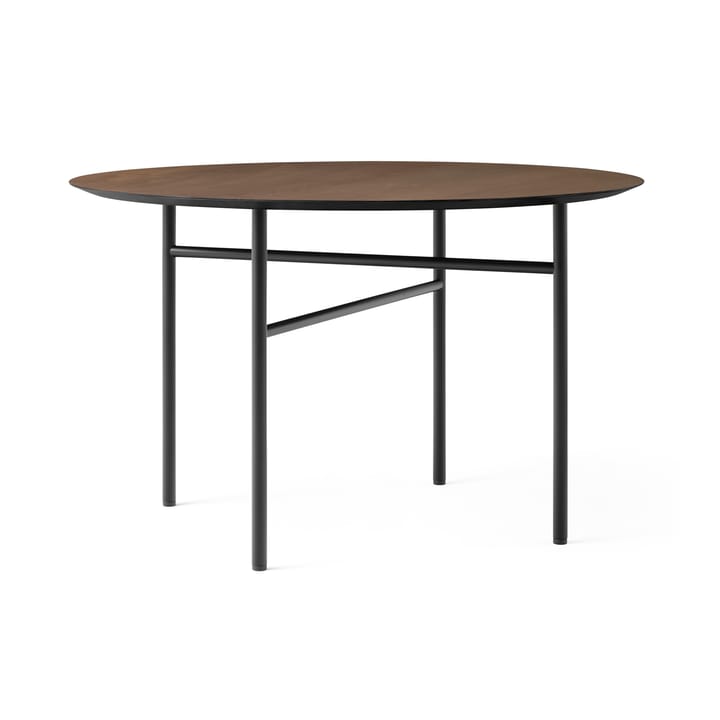 Snaregade bord rundt - Sort/Mørkbejdset eg, Ø120 cm - MENU