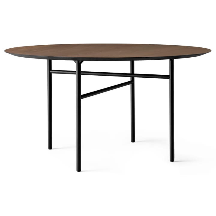 Snaregade bord rundt - Sort/Mørkbejdset eg, Ø138 cm - MENU
