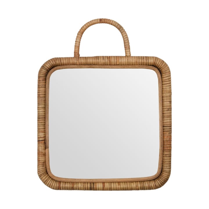 Baki spejl med ramme 28x28 cm - Natur - Meraki