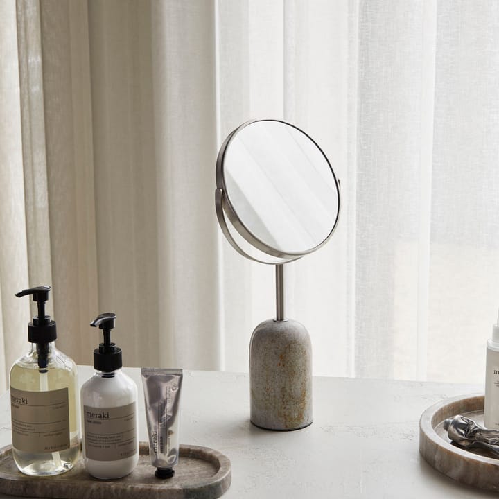 Marble dobbeltsidet spejl, Beige Meraki