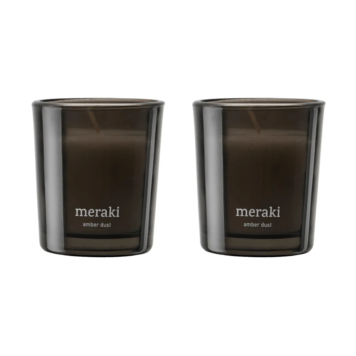 Meraki duftlys 12 timer 2-pak, Amber dust Meraki